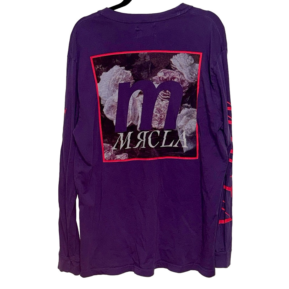 Mr. Completely MRCLA Purple Long Sleeve Graphic Shirt Size Medium